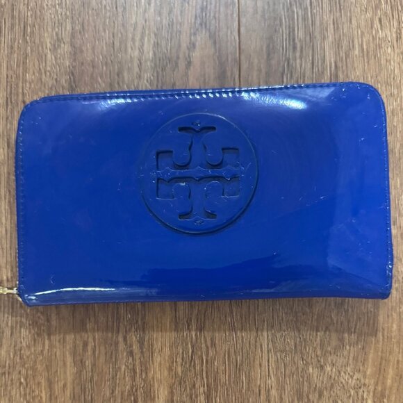 Tory Burch atent Leather Continental Wallet - Picture 1 of 5